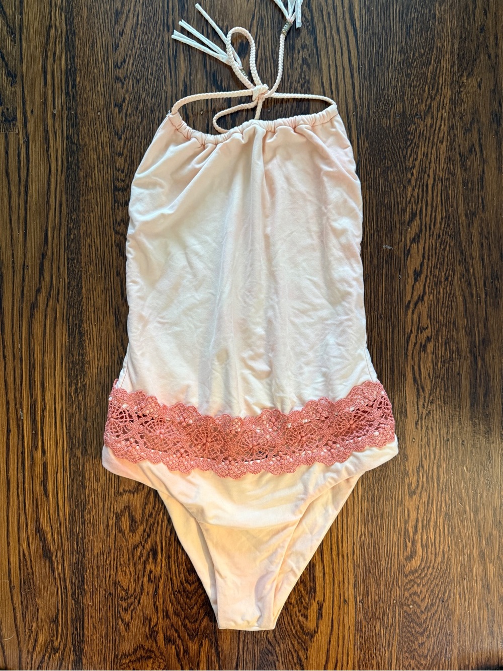 Planet Blue Halter One-Piece Swimsuit